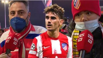 La afición atlética es exigente con Griezmann en Champions: de los pitos a la confianza