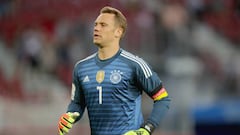 Neuer, durante el partido amistoso que Alemania disput&oacute; ante Austria.