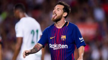 7 de agosto 2017: Chapecoense frente a frente con Messi. Barcelona se coronó campeón del Trofeo amistoso Joan Gamper tras golear 5-0 al equipo brasileño en el Camp Nou.