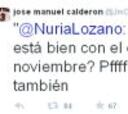 Calderón responde en Twitter a una aficionada que le criticó