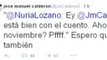 Calderón responde en Twitter a una aficionada que le criticó