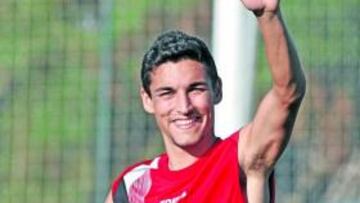 <b>SIN PROBLEMAS. </b>Jesús Navas se entrenó con normalidad por la tarde con el resto de sus compañeros.