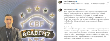 “Estoy listo para empezar mi carrera como DT... Tengo experiencia y es mi deseo de toda la vida”