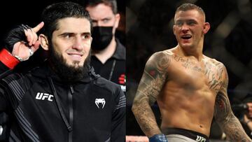 Islam Makhachev y Dustin Poirier, los posibles protagonistas del UFC 302.