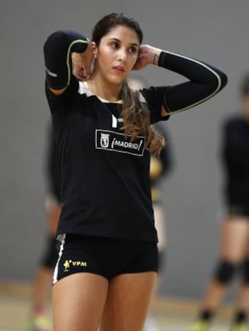 El debut de Daniela Ospina en el voleibol español