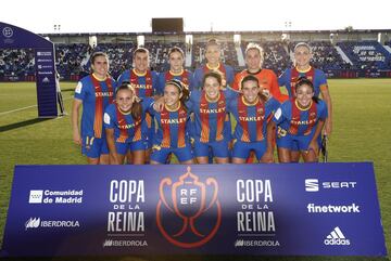 El once inicial del FC Barcelona. 
 