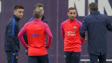 Luis Enrique, en un entrenamiento