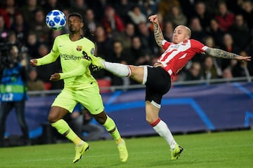 Nelson Semedo con Angeliño.