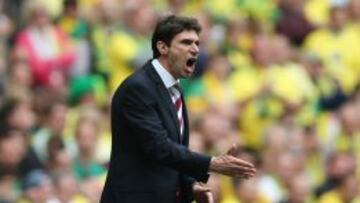 Karanka, en un partido con el Middlesbrough.