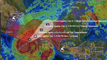 Tormenta Tropical Agatha: cuánto puede llegar a durar y qué pronóstico tiene