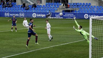 Así marcó Galán el 1-1.