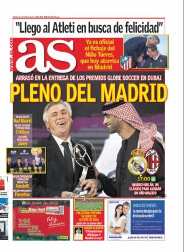 Las portadas de AS de diciembre