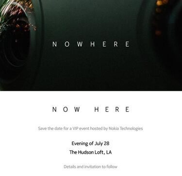Nokia anuncia un evento para el 28 de julio en Los Ángeles