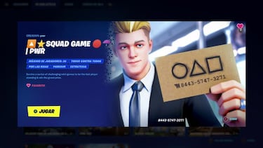 El Juego del Calamar en Fortnite; cómo jugar y código del mapa del modo creativo