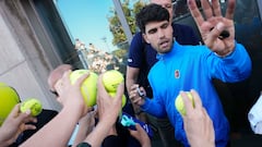 Alcaraz, sobre sus molestias en el antebrazo: “Veremos qué pasa”