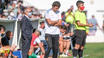 Raúl, durante el Atlético San Luqueño-Castilla.