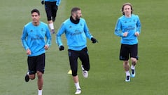 Bale and Modric back training; Madrid at full strength for Girona