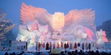 Esculturas en el Festival de la Nieve de Sapporo