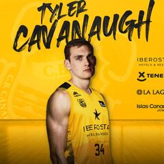 Tyler Cavanaugh apuntala la pintura del Iberostar Tenerife