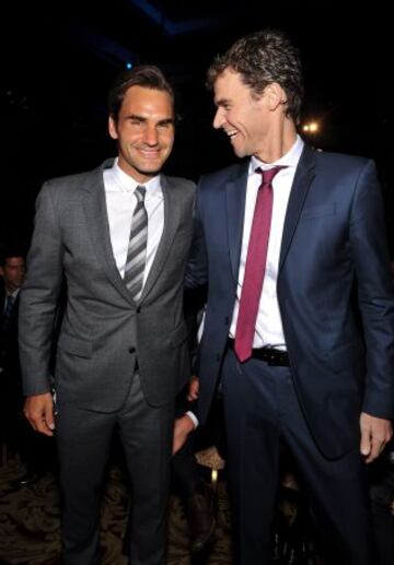 Roger Federer y Gustavo Kuerten