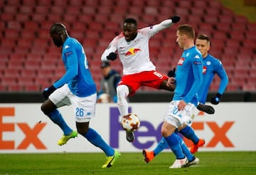 Naby Keita in action with Leipzig last season