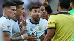 Leo Messi red card baffles Argentina boss Scaloni