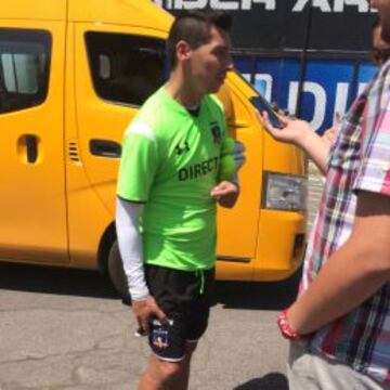 Pablo Contreras entren&oacute; junto al plantel de Colo Colo este mi&eacute;rcoles.