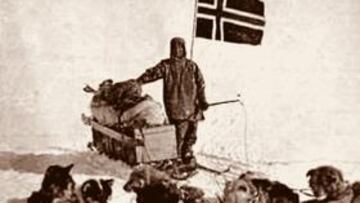 <b>POLO SUR. </b>Amundsen, el pionero.