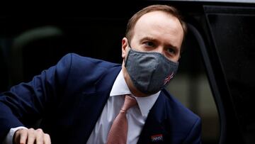 Britain&#039;s Health Secretary Matt Hancock arrives at Downing Street, in London, Britain, January 4, 2021. REUTERS/John Sibley