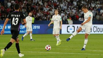 Marcos Llorente, en su gol al Al Ain en la final del Mundial de Clubes.