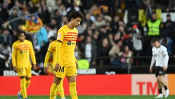 Barcelona no puede mantener su ventaja en Mestalla y ya son 3 encuentros consecutivos en los que no logran salir victoriosos.