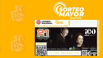 Números ganadores del Sorteo Mayor 3952 de la Lotería Nacional hoy 26 de noviembre 2024