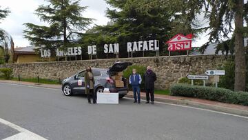 Donación de Los Ángeles de San Rafael en la lucha contra el coronavirus.
