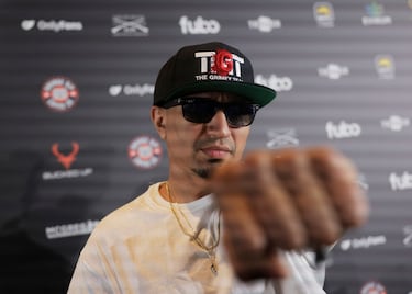 Tony Soto, durante la presentación de la velada del Bare Knuckle Fighting Championship (BKFC) en el Hotel Hard Rock.