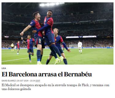 La ‘paliza’ del Barça recorre el mundo