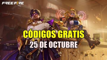 Free Fire códigos gratis 25 de octubre