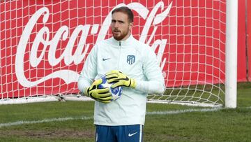 Oblak en un entrenamiento.