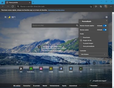 Cómo cambiar la pantalla de inicio de Microsoft Edge