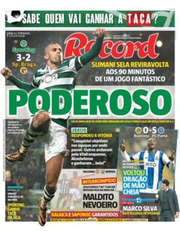 Portadas de la prensa mundial