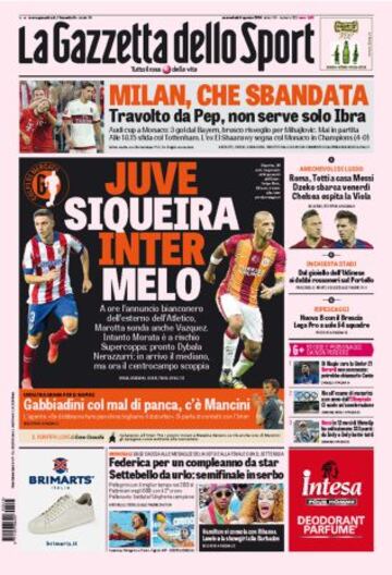 Portadas de la prensa deportiva