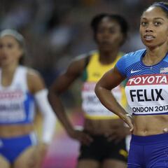 Allyson Felix, a por las 14 medallas de Usain Bolt y Ottey