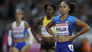 Allyson Felix, a por las 14 medallas de Usain Bolt y Ottey