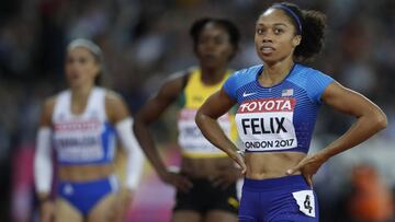 Allyson Felix, a por las 14 medallas de Usain Bolt y Ottey