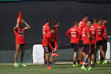 Las 15 imperdibles fotos de la distendida práctica de la Roja