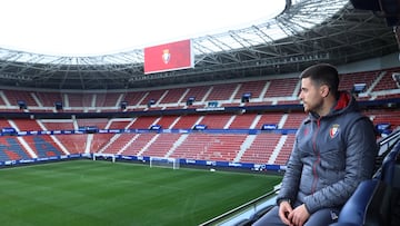 Lisci en el estadio de El Sadar.