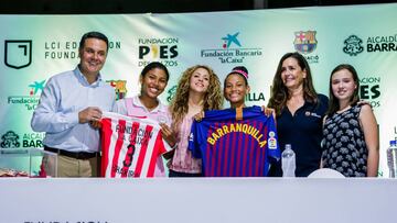 Shakira, la Fundación 'La Caixa' y la del Barça dan inicio a una nueva escuela en Barranquilla