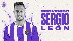 Sergio Le&oacute;n llega a reforzar el Real Valladolid.
