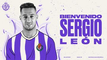 Sergio León llega a reforzar el Real Valladolid.