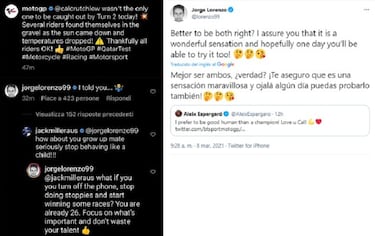 Lorenzo se enzarza con Miller y Espargaró a cuenta de Crutchlow