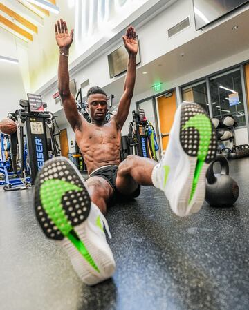 Imágenes de los intensos entrenamiento del jugador del Real Madrid.